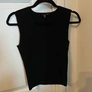 Judith & Charles Black V-Neck Knit